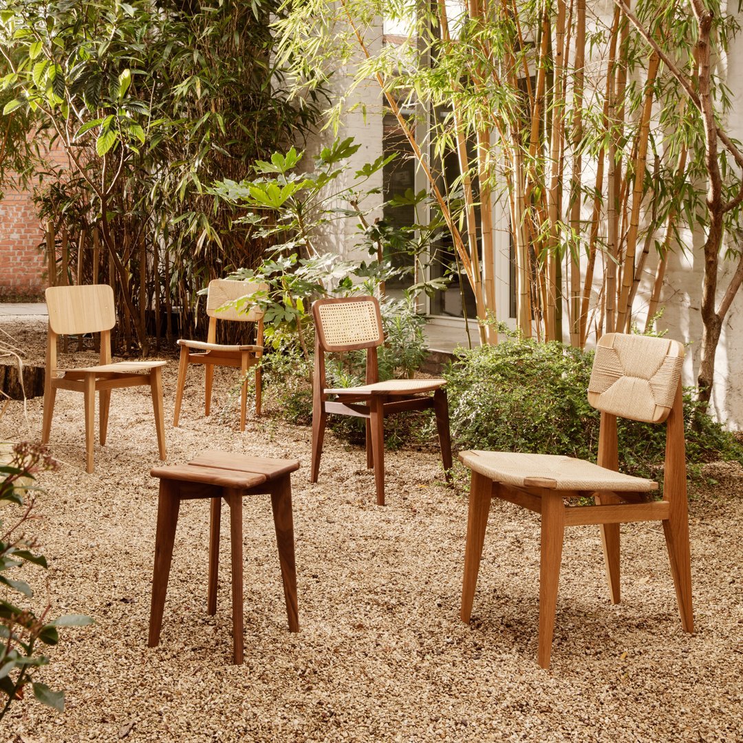 Modern C Chair Dining Chair with Durable Paper Cord Seat - Perfect for Kitchen, Dining Room, and Outdoor Patio Use
