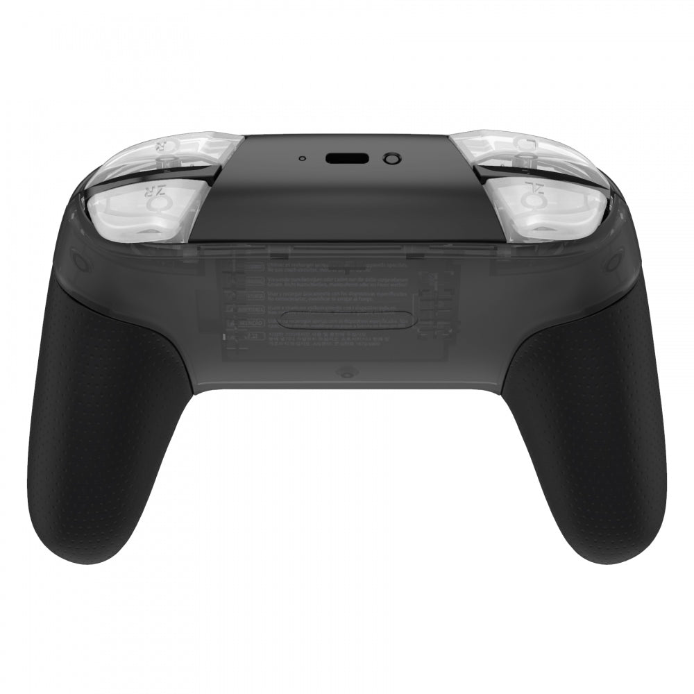 eXtremeRate DIY Replacement Full Set Buttons for Nintendo Switch Pro Controller - Transparent Clear (KRM511) | Custom Gaming Mod Kit for Enhanced Gameplay Experience
