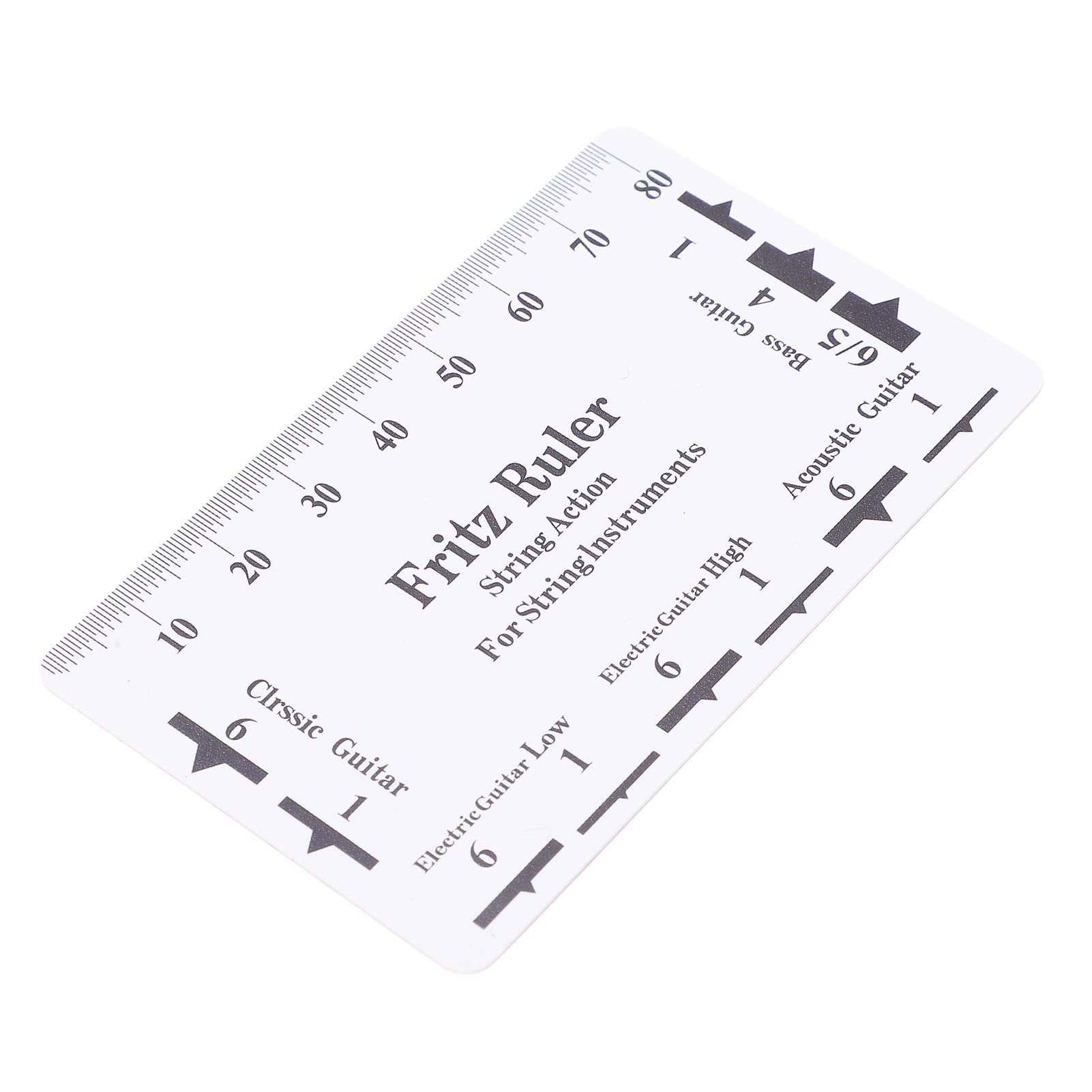 String Action Gauge Ruler - Fast & Precise Bass Guitar String Height Measurement Tool for Perfect Setup | Ideal for Luthiers, Musicians & DIY Guitar Maintenance