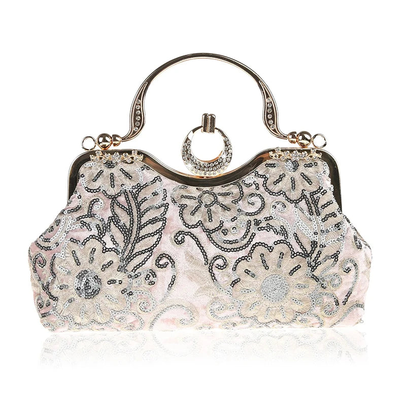 Elegant Evening Bag for Women - Clutch Purse with Rhinestone Decor - Perfect for Parties, Weddings & Special Occasions