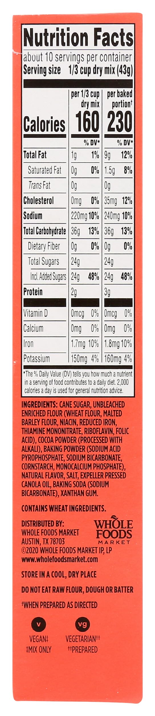 365 by Whole Foods Market Classic Chocolate Cake Mix, 15oz - Easy Homemade Dessert for Birthdays, Parties & Family Gatherings