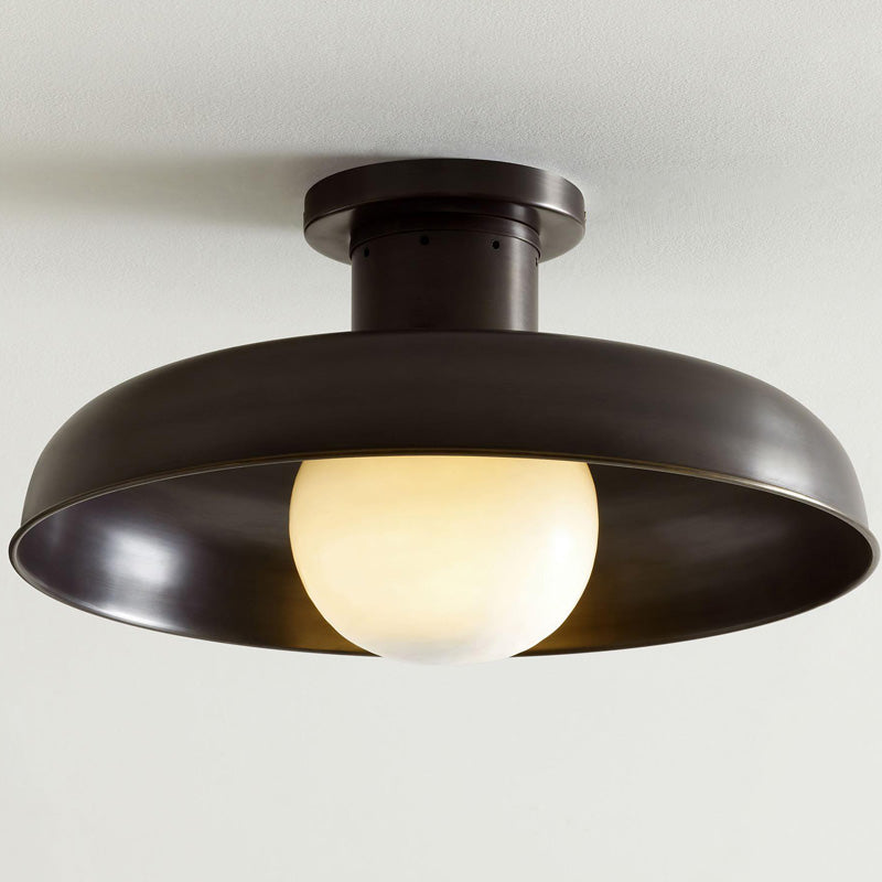 Modern Clifton Ceiling Light Fixture - Elegant Flush Mount Lighting for Bedroom, Living Room & Hallway - Energy Efficient LED Indoor Light with Frosted Glass Shade