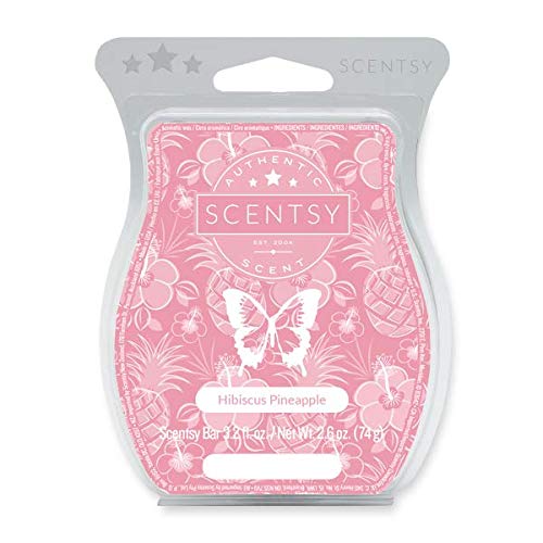 Scentsy Hibiscus Pineapple Wax Melt Bar - Floral & Tropical Scented Wax Cubes for Warmers - Perfect for Home, Office, and Spa Relaxation
