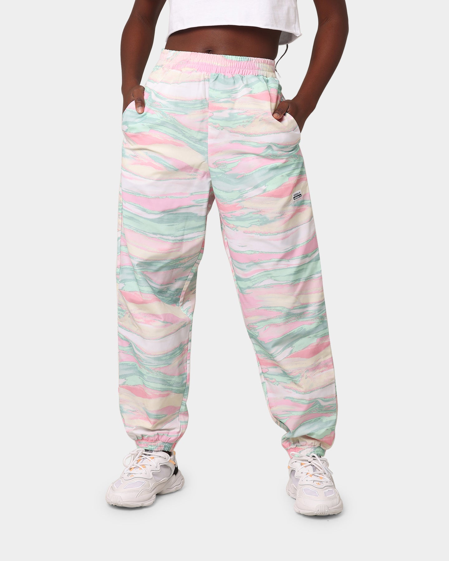 Adidas Women's R.Y.V Running Pants - Marble Print Athletic Leggings for Workouts & Yoga | Comfortable & Stylish Activewear