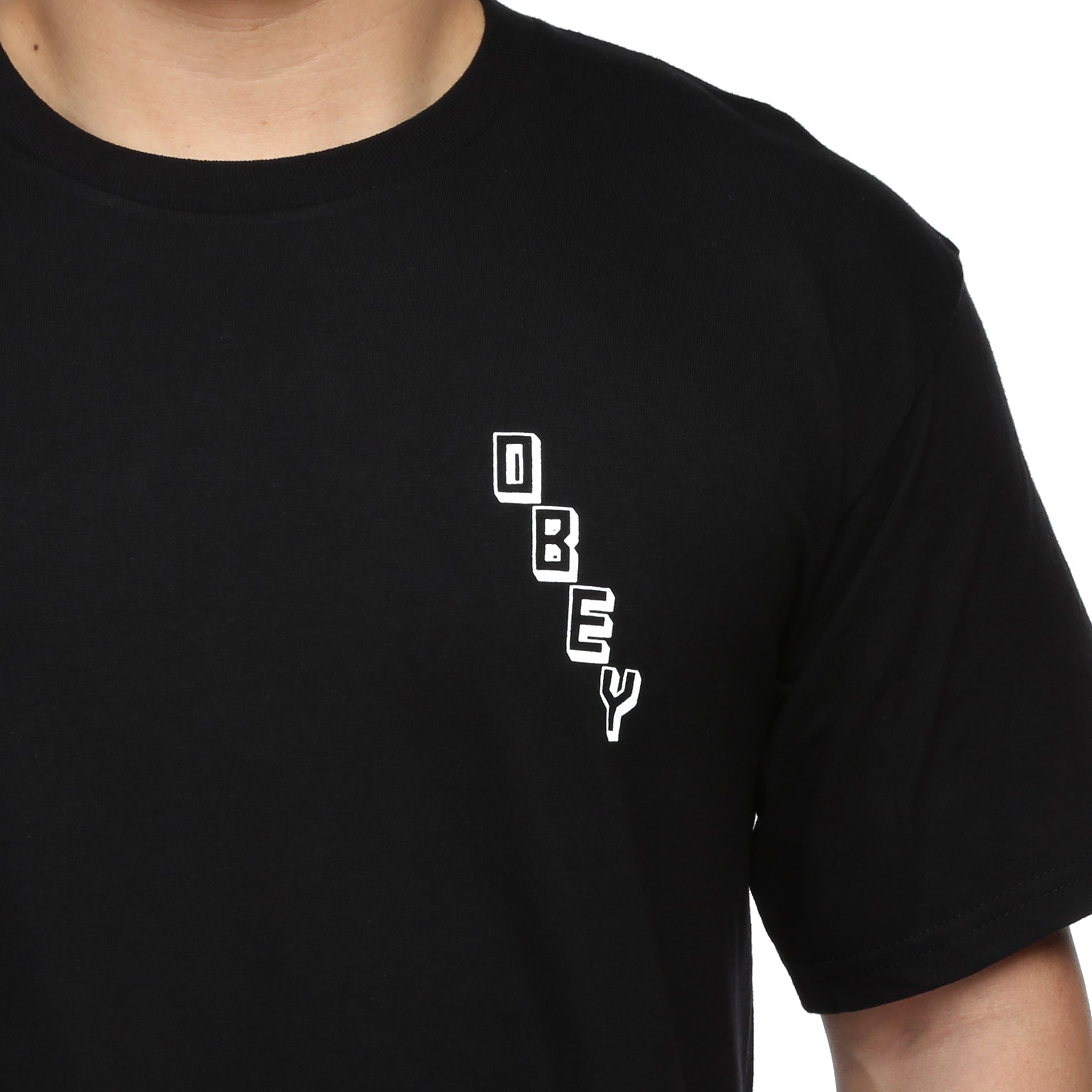 Obey New World Odor Black T-Shirt - Streetwear Graphic Tee for Men | Casual Wear & Urban Fashion Outfit