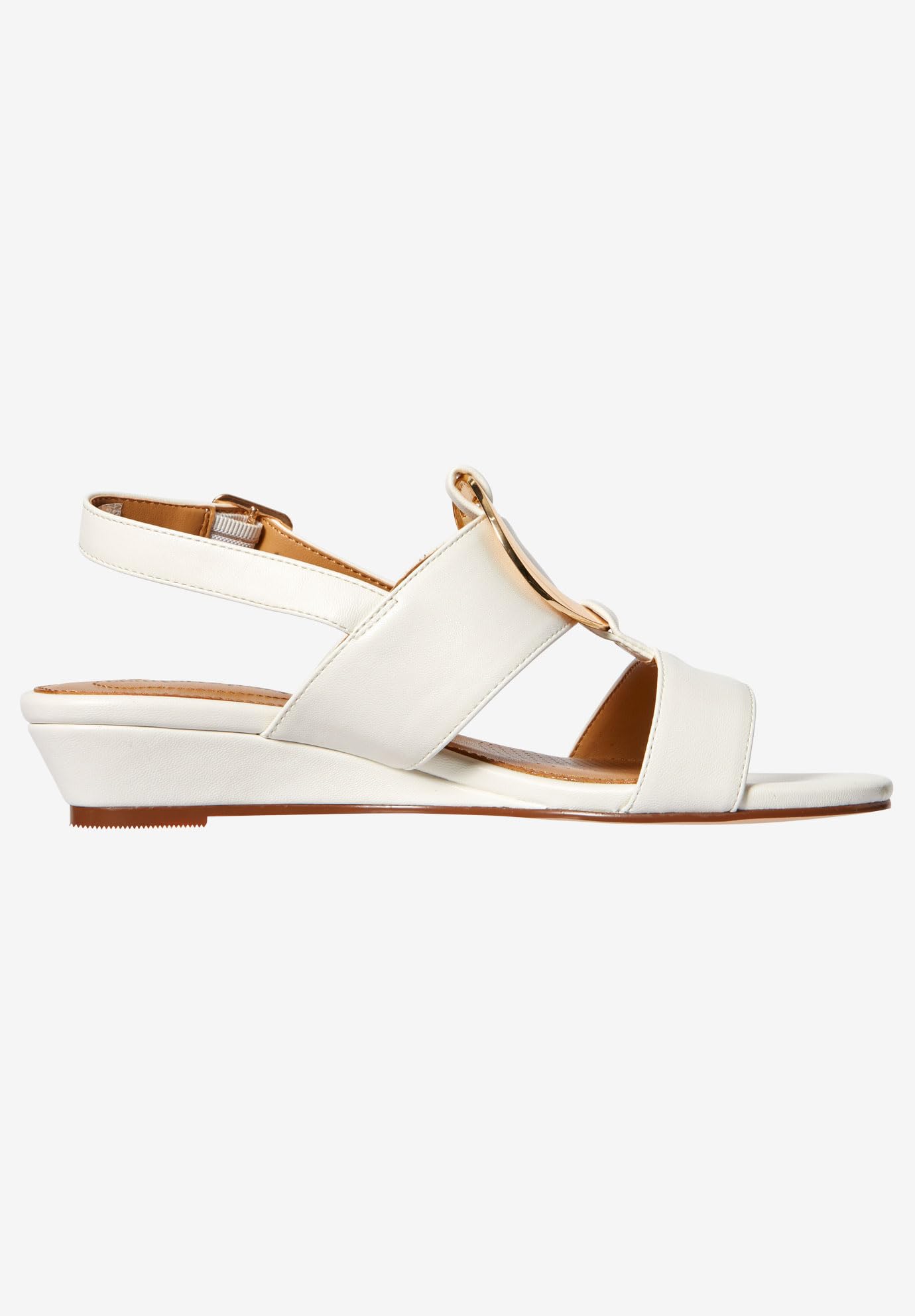 Comfortview Women's Wide Width The Rosetta Sandal - Comfortable Summer Casual Sandals for Wide Feet | Perfect for Beach, Vacation & Everyday Wear