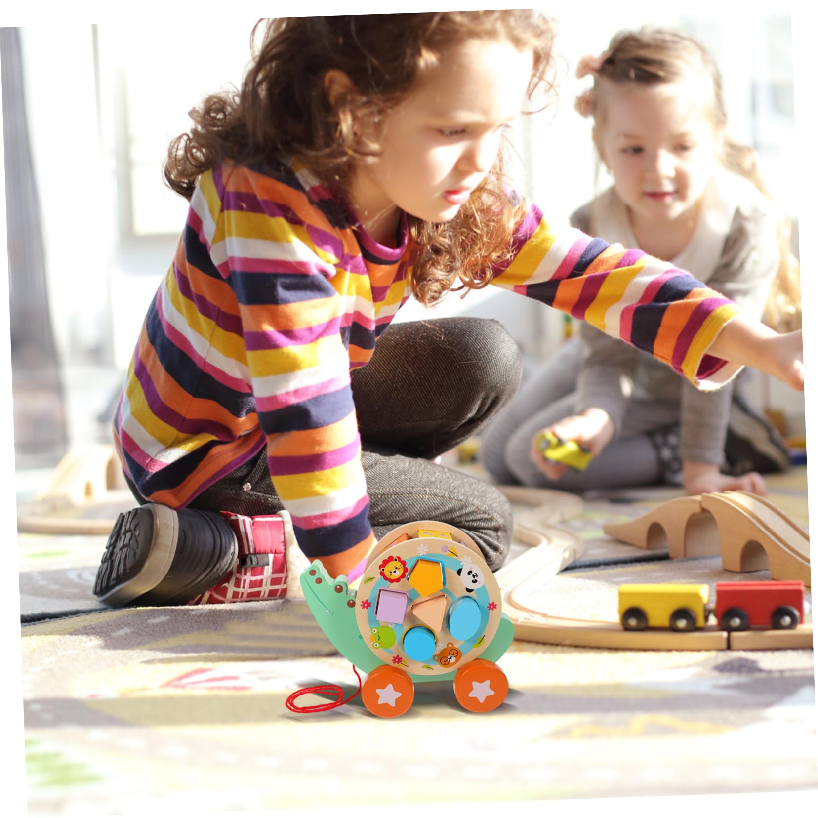 Wooden Tractor Toy Set for Kids - Fun Pretend Play Farm Vehicle & Small Dog Toy Car - Perfect for Indoor/Outdoor Playtime, Birthday Gifts & Early Learning Development