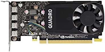 PNY Nvidia Quadro P620 2GB GDDR5 Professional Graphics Card - 4 Mini DisplayPorts, 512 CUDA Cores, 128-Bit, 1.39TFlops | Ideal for CAD, 3D Modeling, Video Editing & 5K Display Support | Renewed (Plain Box)