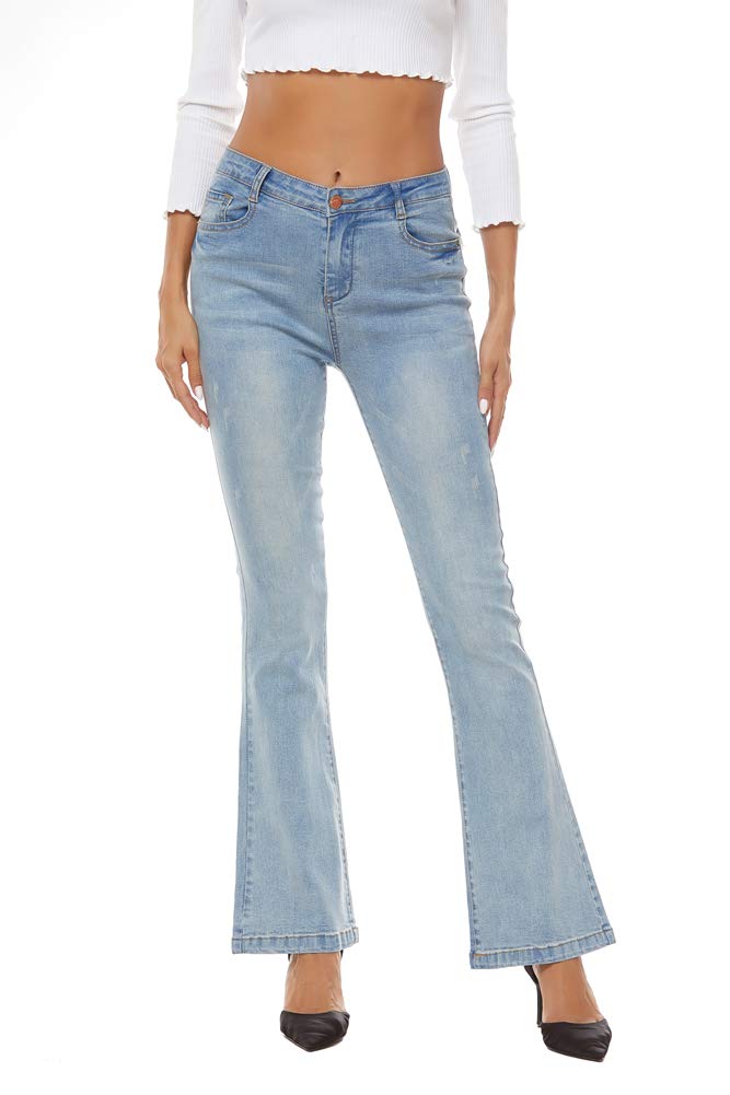 AvaCostume Women's High Rise Stretch Bootcut Jeans - Comfortable & Flattering Denim Pants for Casual Wear, Work & Night Out