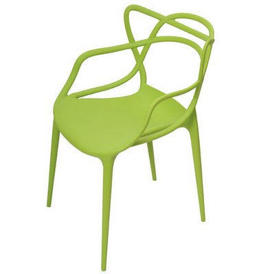 2xhome Modern Green Dining Room Chairs - Set of 2 Contemporary Designer Armchairs for Home, Office, Kitchen & Living Room - Indoor/Outdoor Use for Family Gatherings & Workspaces