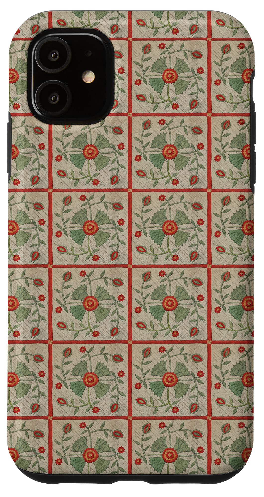 Premium iPhone 11 Case with Stylish Quilt Block Design - Slim Protective Cover for Everyday Use, Travel & Work (Compatible with iPhone 11)