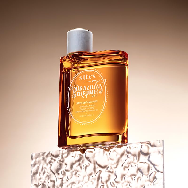 Brazilian Vanilla Pistachio Caramel Sunflower Perfume Spray for Women - 3.4 fl oz Hair & Body Fragrance | Romantic Date, Office & Special Occasion Scent