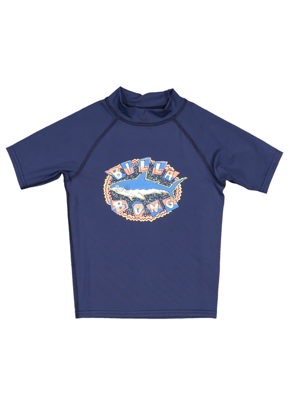 Billabong Groms Sharky Relaxed Fit Short Sleeve Rash Guard - UPF 50+ Sun Protection for Kids - Perfect for Swimming, Surfing & Beach Activities