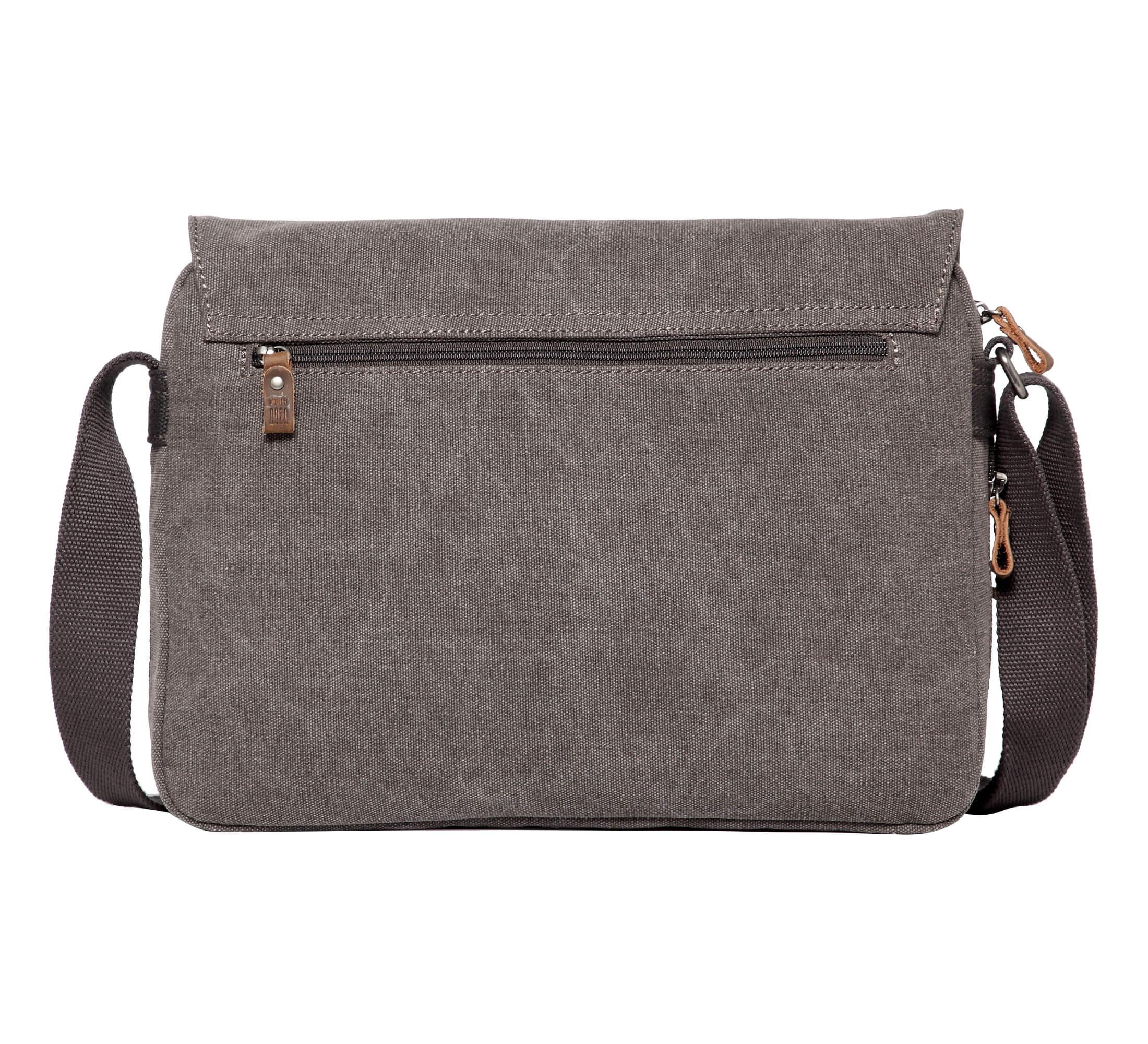 TRP0241 Troop London Classic Canvas Messenger Bag - Stylish & Durable Crossbody Bag for Men & Women - Perfect for Work, Travel & Everyday Use
