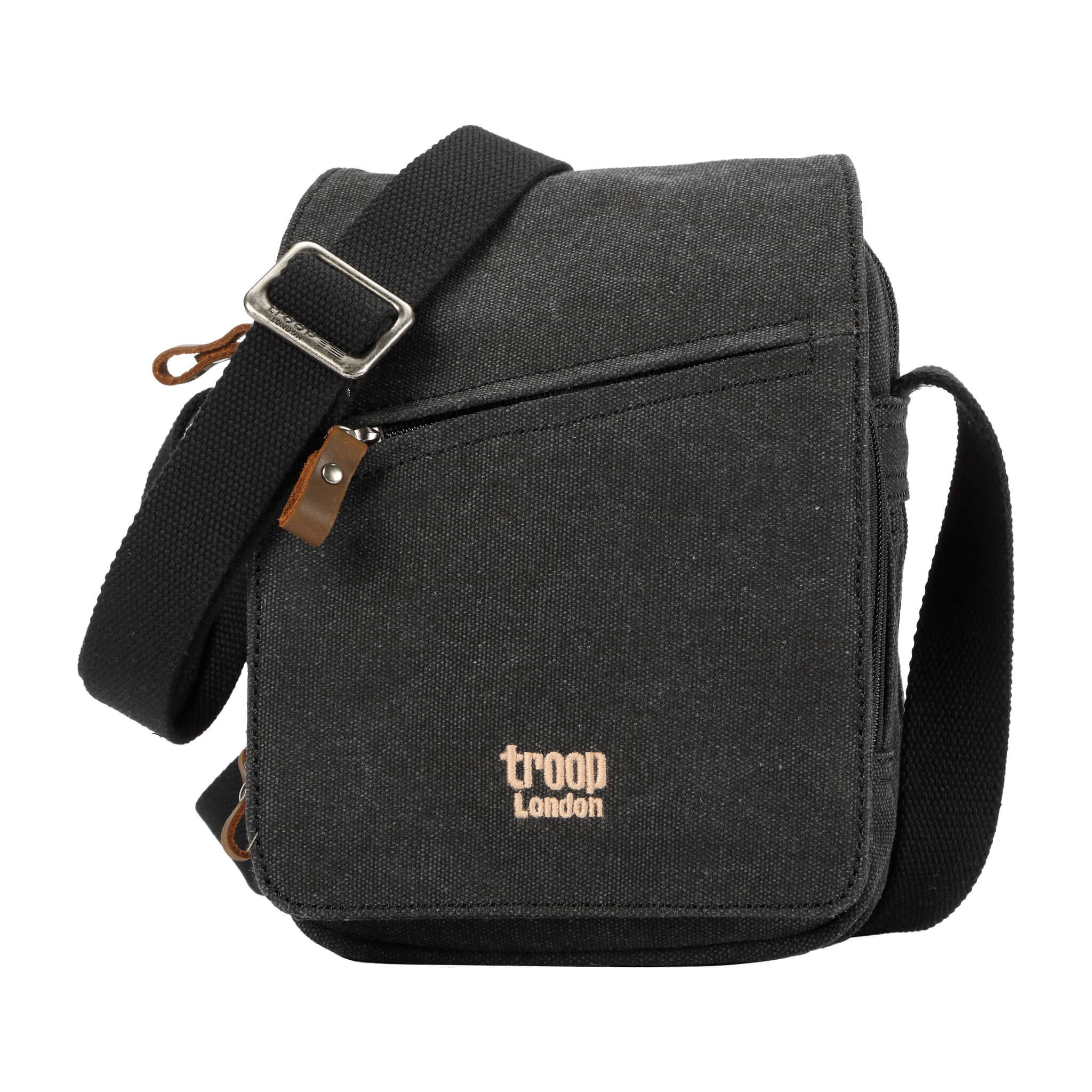 TRP0239 Troop London Classic Canvas Crossbody Bag - Stylish & Durable for Travel, Work & Everyday Use