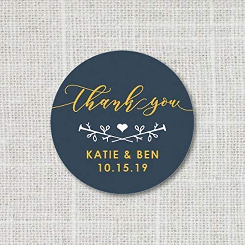 Elegant Calligraphy Thank You Stickers for Weddings & Baby Showers - Waterproof Favor Labels for Gifts, Invitations & Party Decor - Perfect for DIY, Scrapbooking & Event Favors (F9:16)
