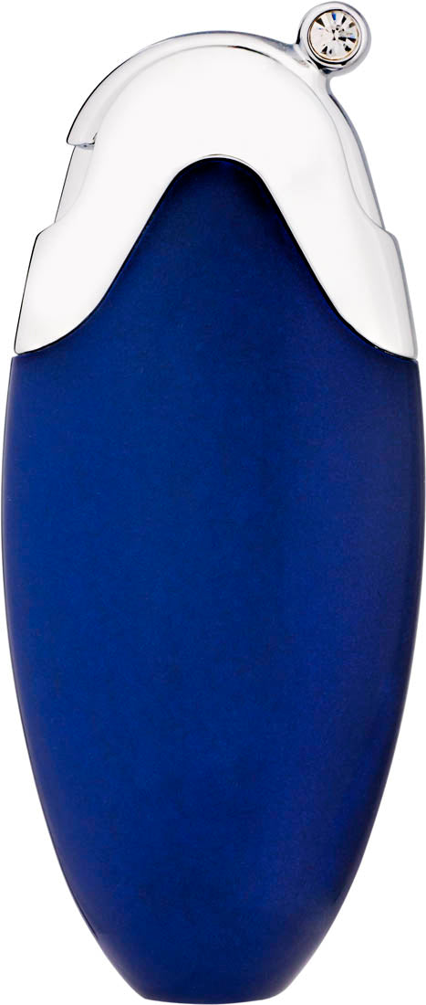 Caseti Atlantic Navy Travel Perfume Atomizer with Swarovski Crystals - Portable Refillable Perfume Spray Bottle for Women, Perfect for Travel, Gym, and On-the-Go Fragrance Touch Ups