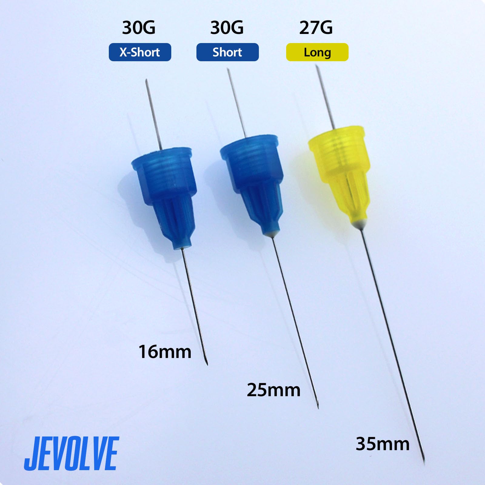 200PCs Dental Grade Plastic Hub Needles 27G Long by JEVOLVE | Disposable Self-Threading Blunt Tip Needles for Dental Procedures, Oral Anesthesia & Medical Use