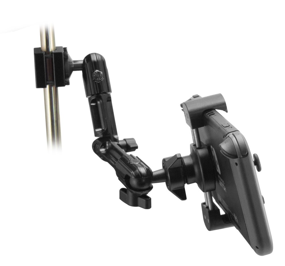 ARKON Heavy-Duty Headrest Mount for Car - Multi-Angle Adjustable Tablet Holder with Strong Clamp | Compatible with iPad, iPhone, Samsung Galaxy (7-12 inch Devices) | Perfect for Road Trips, Kids Entertainment & Backseat Movies