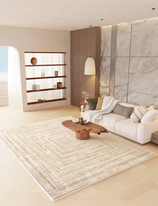 Modern Area Rugs for Bedroom & Living Room - Large Contemporary Floor Carpets Under Sofa - Soft Non-Slip Home Decor for Cozy Spaces & Office Use