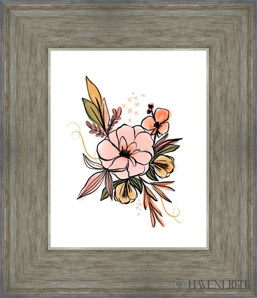 Flowers 1 By Rhonna Farrer - Beautiful Floral Art Print for Home Decor, Wall Art & Gift Ideas - Perfect for Living Room, Bedroom & Office Decorations