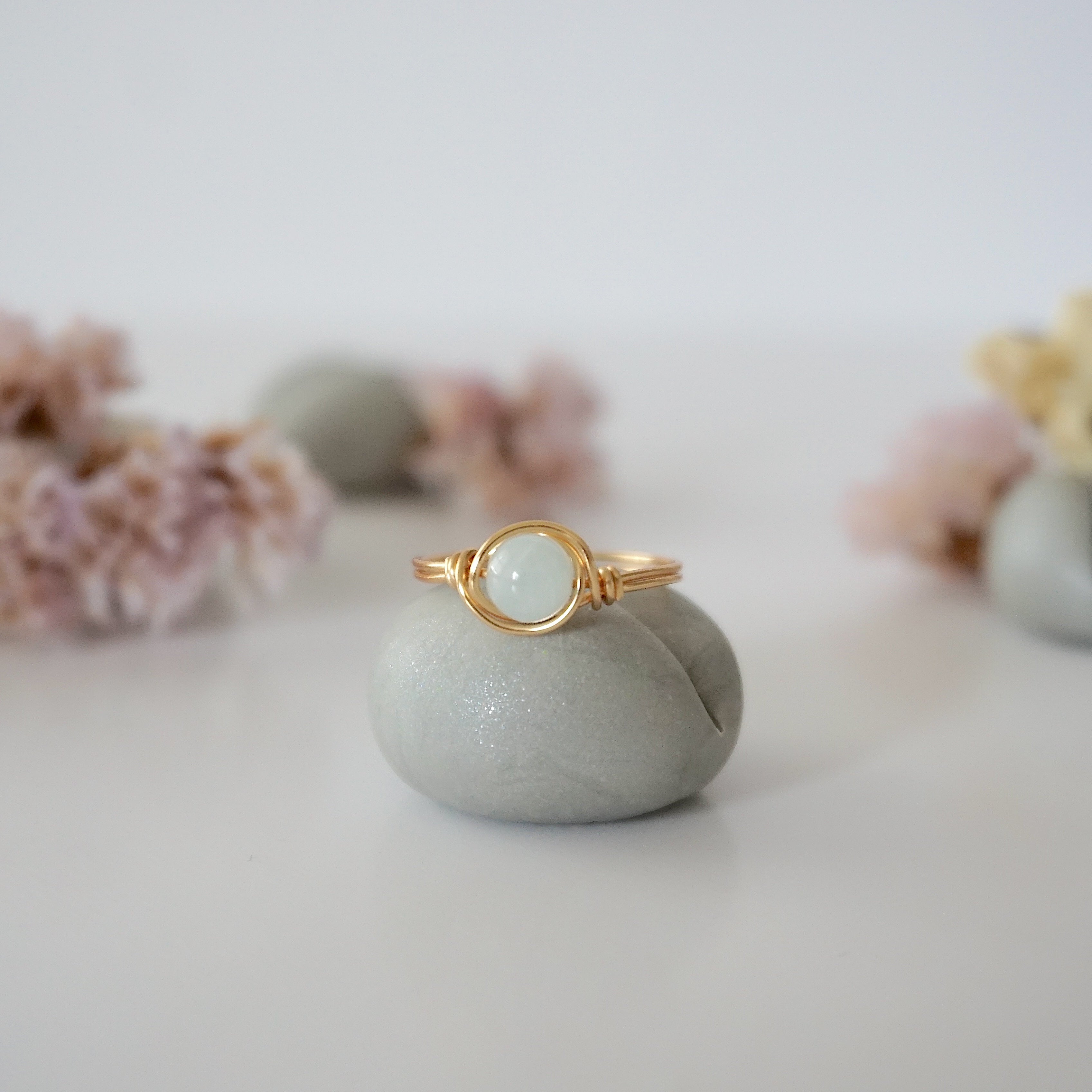 Elegant Aquamarine Birthstone Ring for Women - March Birthstone Jewelry Gift for Mom, Sister, Wife - Perfect for Birthdays, Anniversaries & Special Occasions