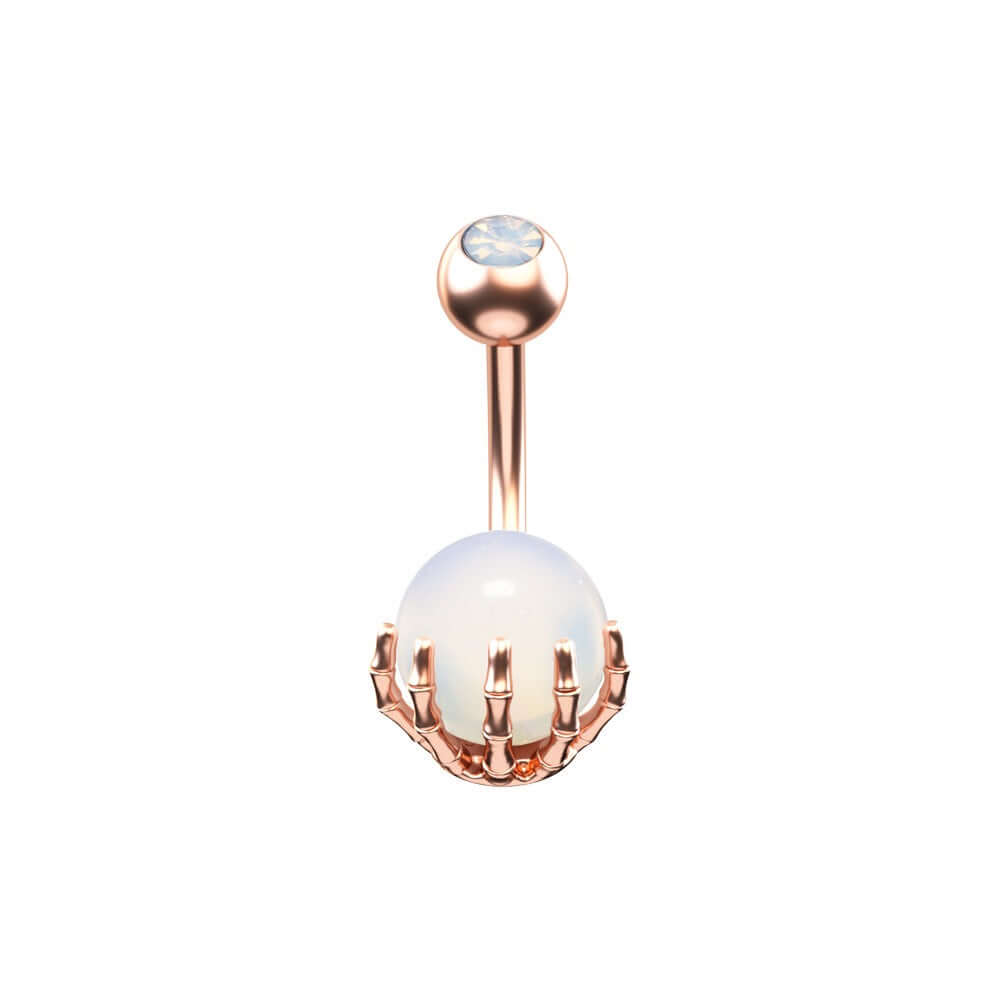 Opal Paw Belly Button Ring - Cute and Stylish Navel Piercing Jewelry for Women | Perfect for Everyday Wear, Parties, and Unique Fashion Statements