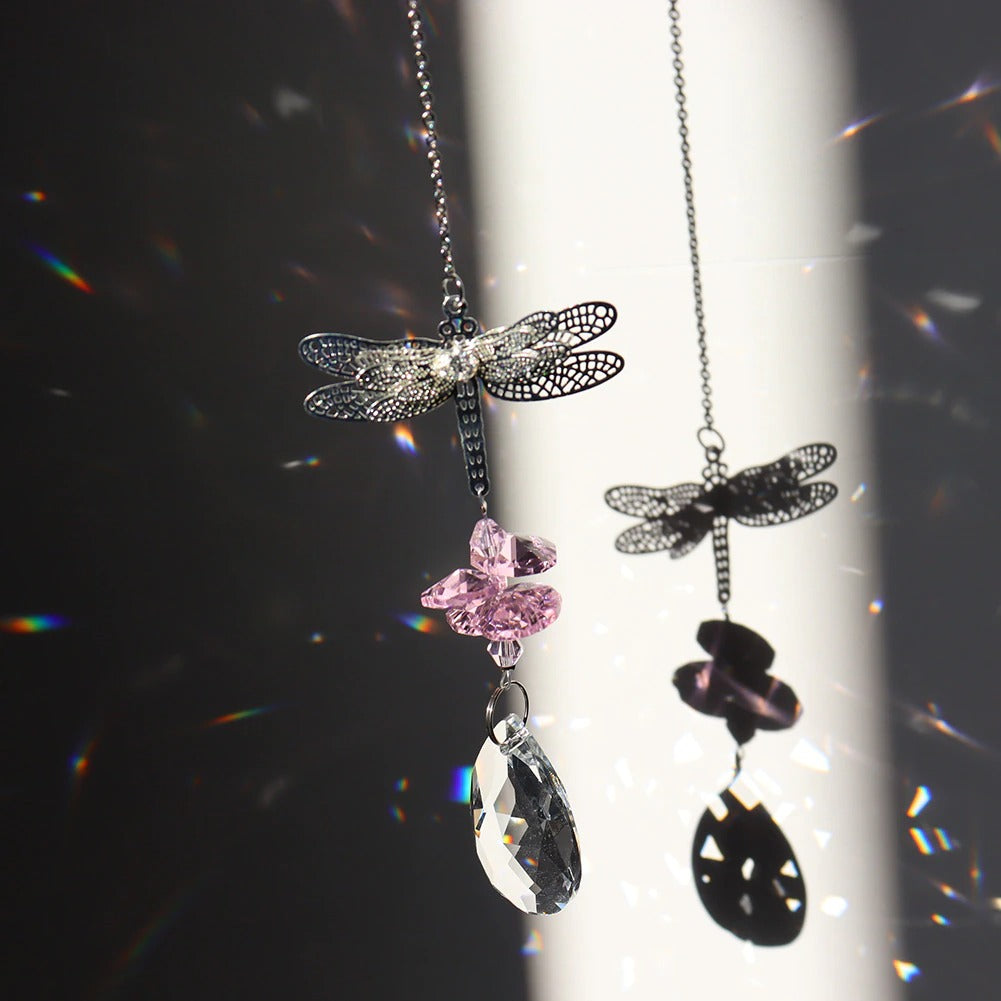 Dragonfly Crystal Light Catcher - Handmade Sun Catcher for Windows, Gifts for Home Decor & Garden - Perfect for Living Room, Bedroom, Nursery & Outdoor Spaces