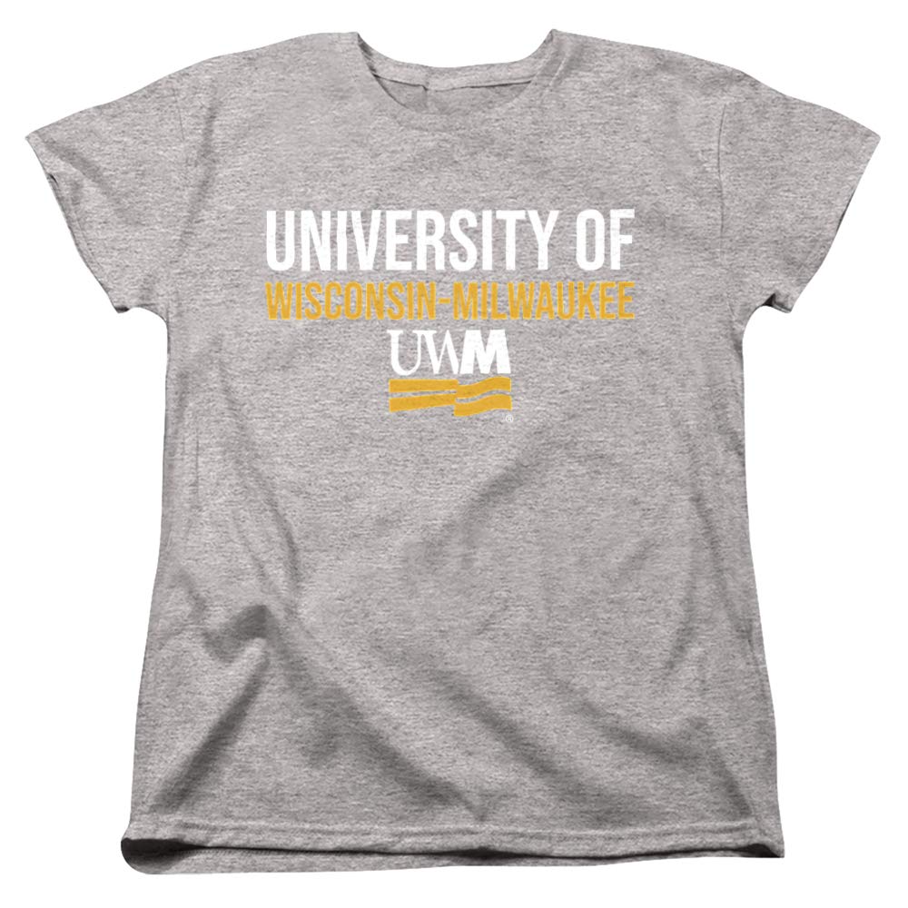 Official University of Wisconsin-Milwaukee Stacked Women's T-Shirt - Comfortable Cotton Tee for School Spirit, Campus Wear & Alumni Pride