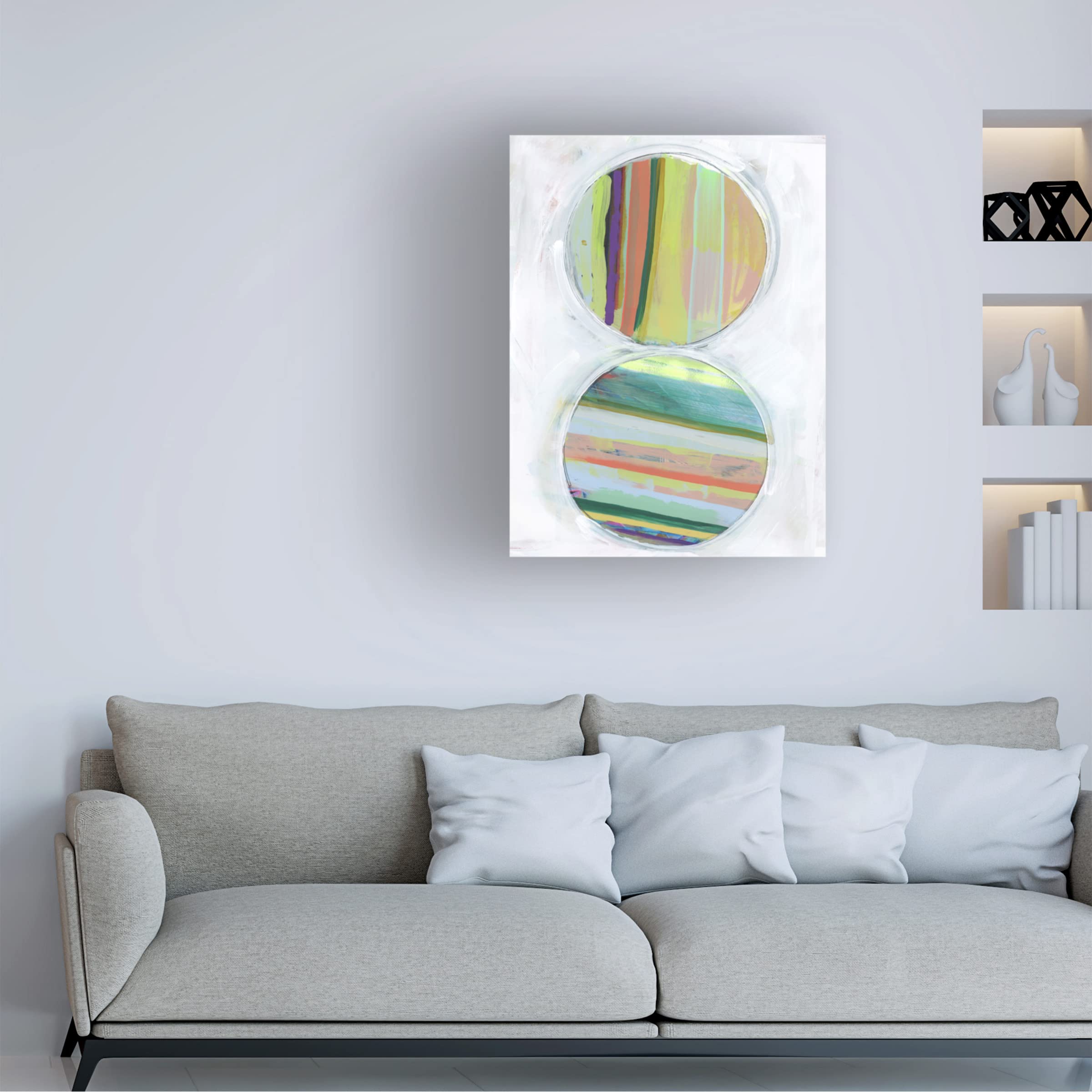 Bellissimo Art 'Art in Whites IV' Premium Canvas Wall Art Print - 24x32 Inches - Modern Home & Office Decor for Living Room, Bedroom, or Gallery Display