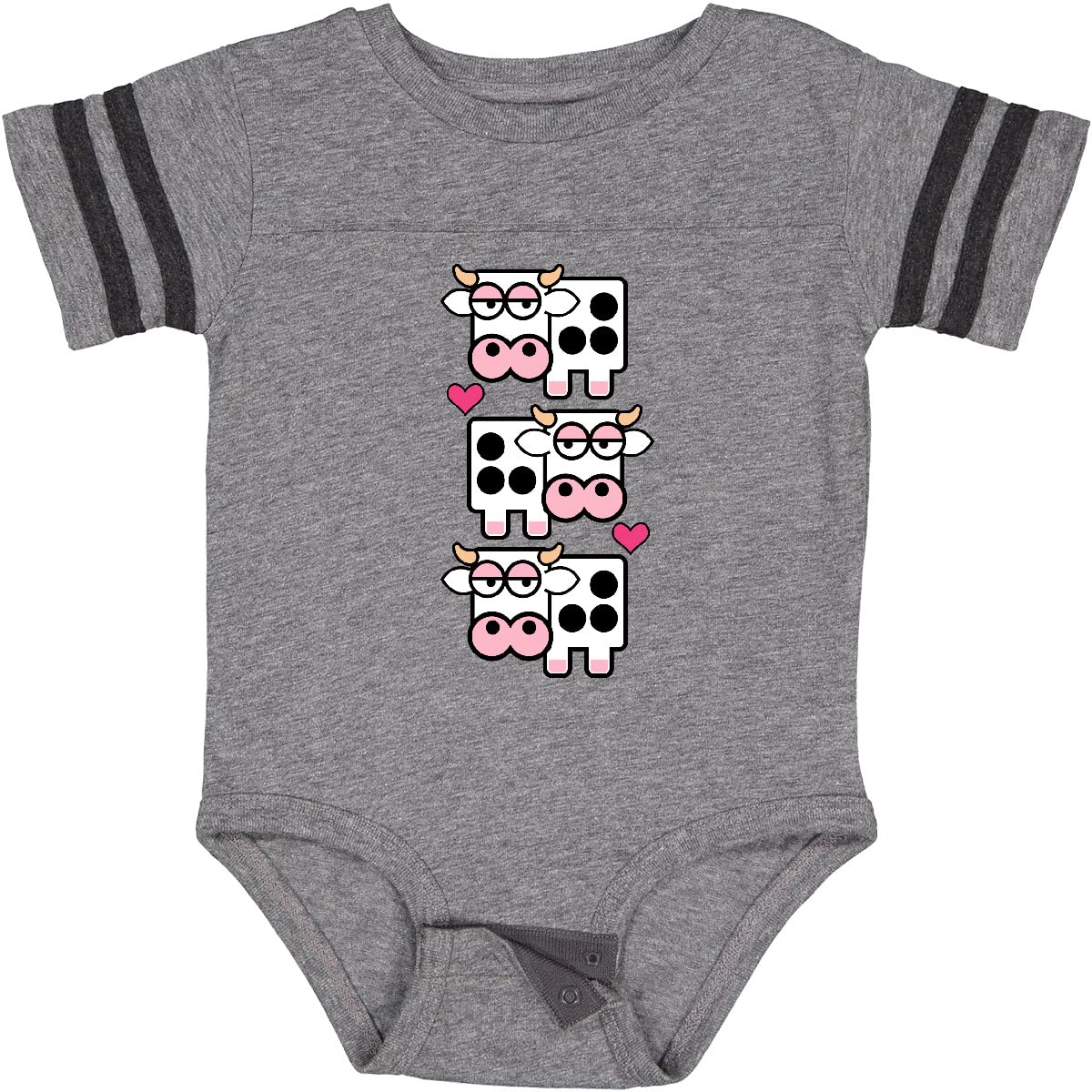 Inktastic Farm Animals Cow Baby Bodysuit - Soft Cotton Cute Farm-Themed Onesie for Newborns & Infants | Perfect for Baby Showers, Photo Shoots & Farm Visits