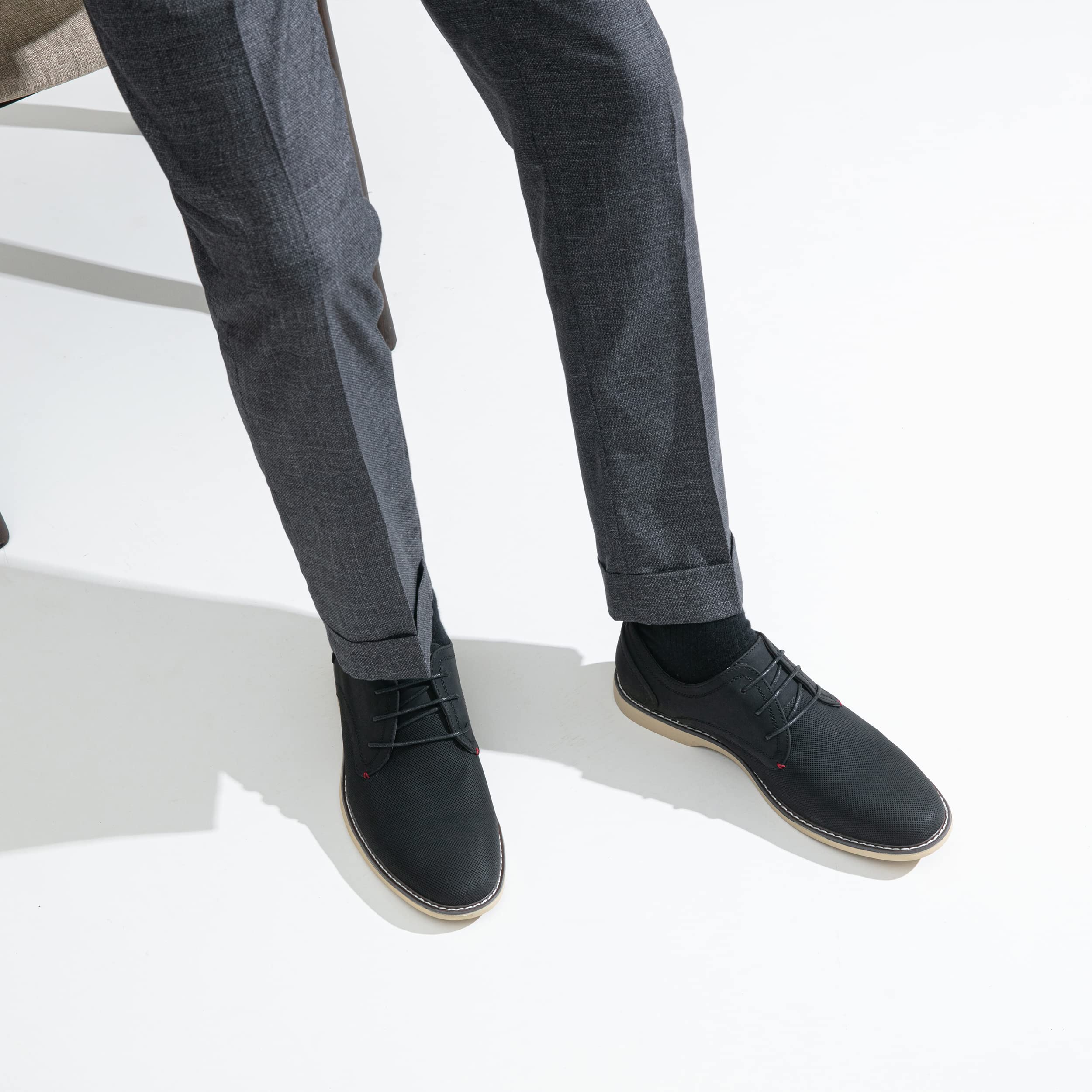 Jousen Men's Casual Dress Shoes - Retro Business Classic Oxford Shoes for Men | Comfortable & Stylish for Office, Wedding & Formal Events