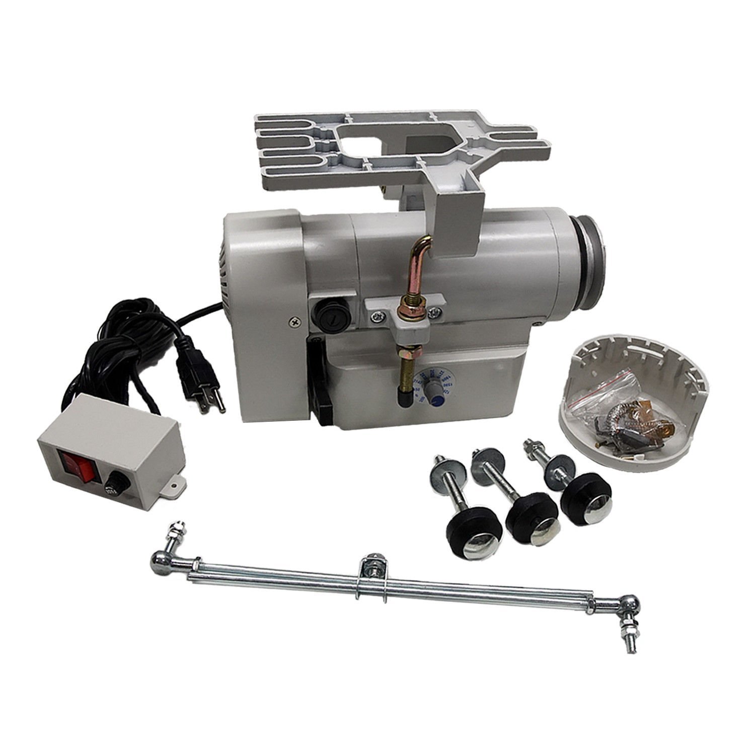 Consew CSM550-1 Industrial Sewing Machine Servo Motor - 3450 RPM, 110V, Ultra Quiet Operation - Perfect for Leather, Upholstery & Heavy Duty Sewing Projects