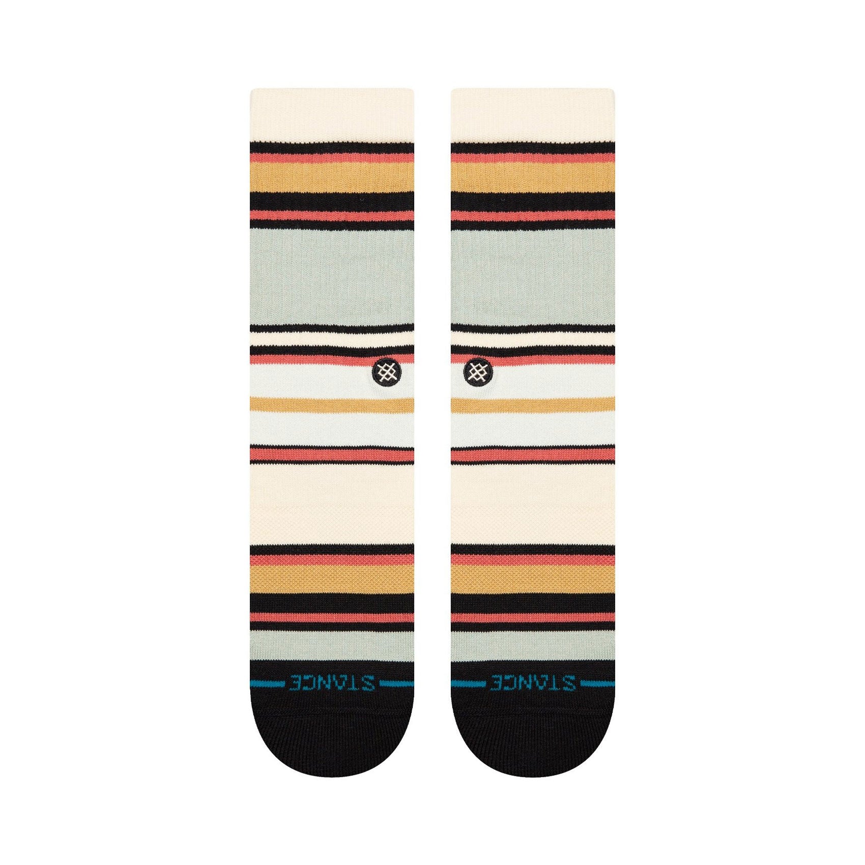 Mike B Men's Blue Crew Socks - Comfortable Cotton Casual Socks for Work, Sports & Everyday Wear