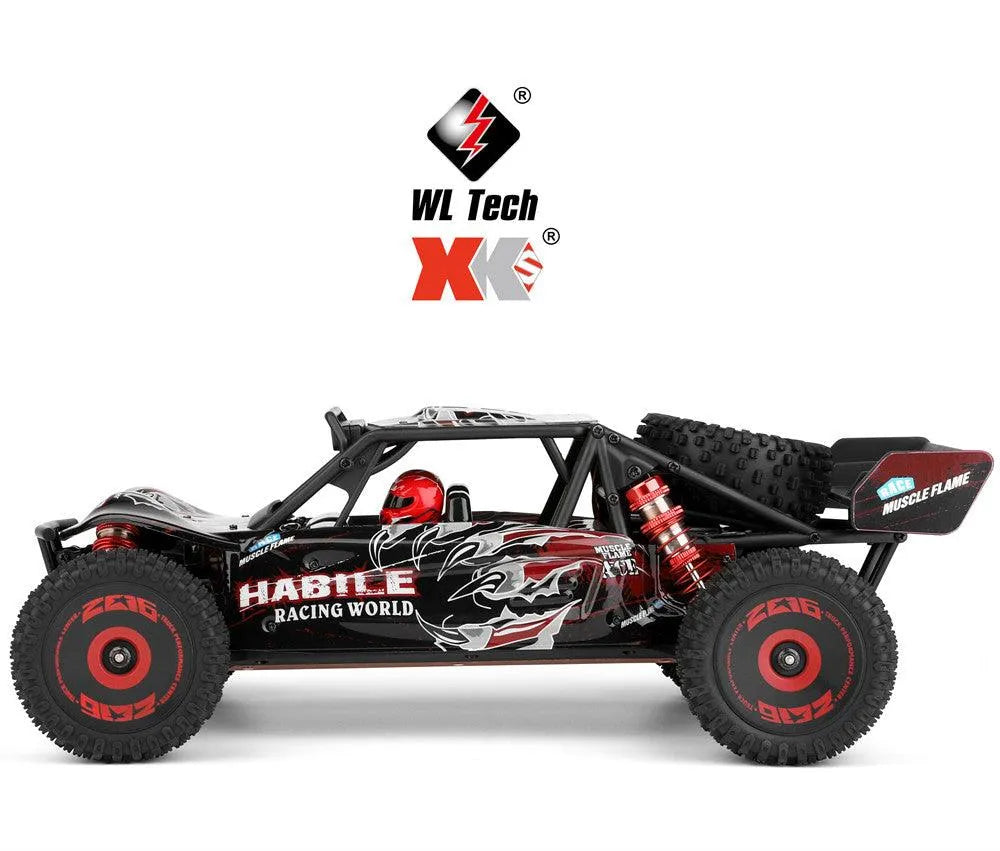 WLtoys 124016 V2 1/12 Scale 2845 4300KV Brushless Motor RC Car - High Speed Remote Control Off-Road Vehicle for Adults & Kids, Perfect for Backyard Racing, Drifting and Outdoor Adventure