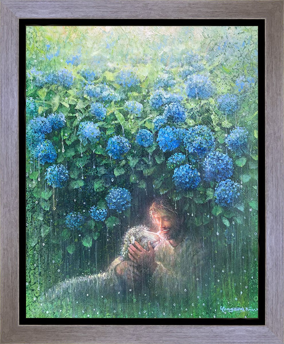 He Is My Refuge - Inspirational Christian Wall Art - Gallery Wrap Canvas Print for Home, Office & Church Decor