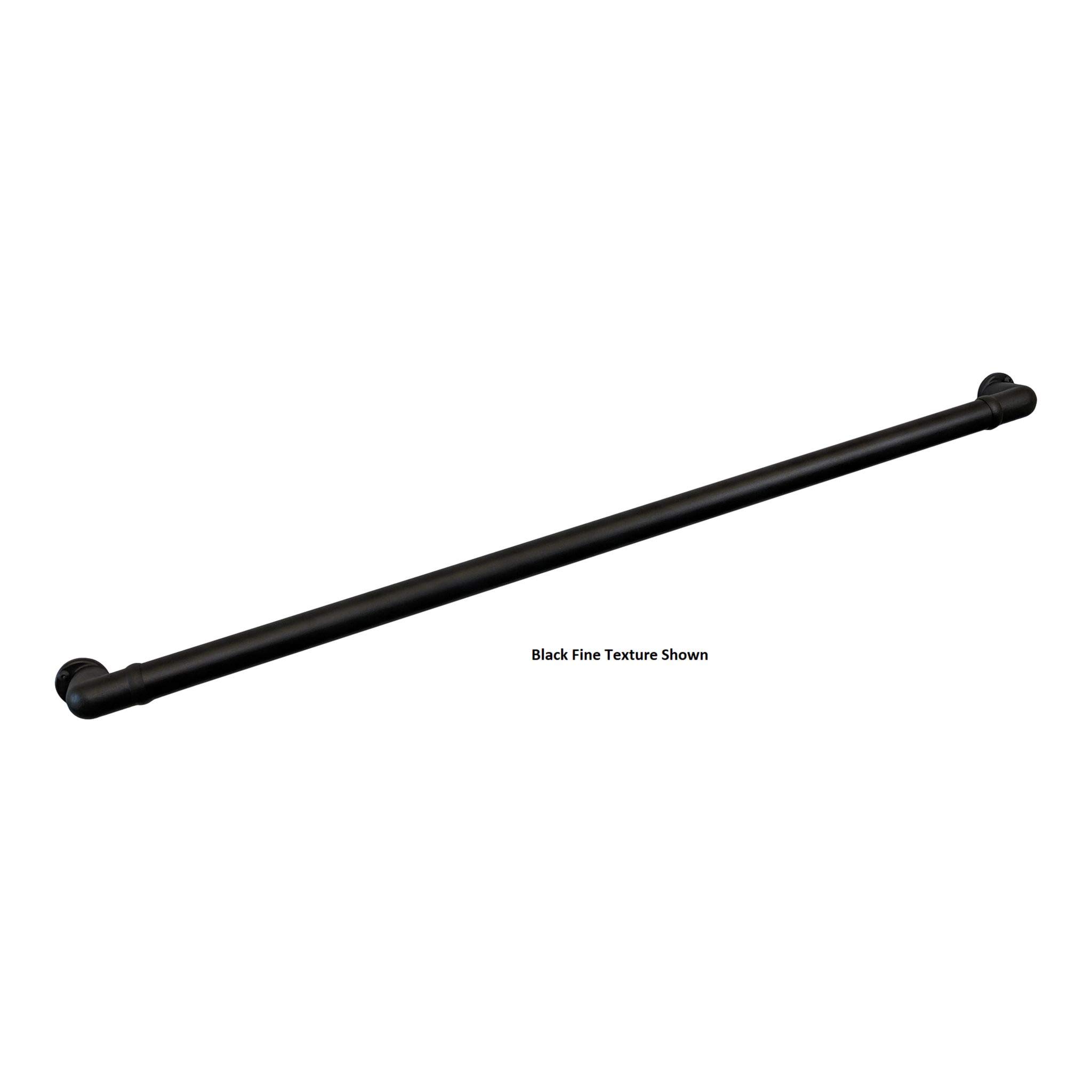 CHR 4' White Textured Handrail with Returns - ADA Compliant Indoor/Outdoor Stair Railing - Easy Installation Porch & Step Handrail - Made in USA (Perfect for Home Entryways, Decks, and Commercial Stair Safety)