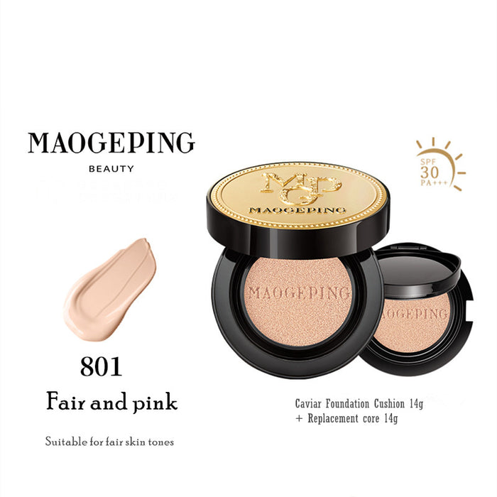 MAOGEPING Nourishing Air Cushion Foundation - Hydrating BB Cream with SPF for Flawless Coverage | Perfect for Daily Makeup & On-the-Go Touch Ups