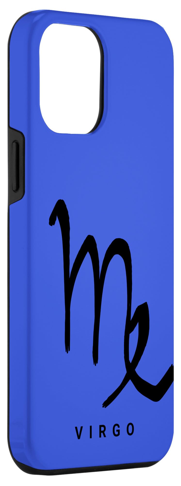 iPhone 12 Pro Max Case - Virgo Zodiac Horoscope Design with Elegant Calligraphy - Perfect for Astrology Lovers & Daily Protection (Blue)