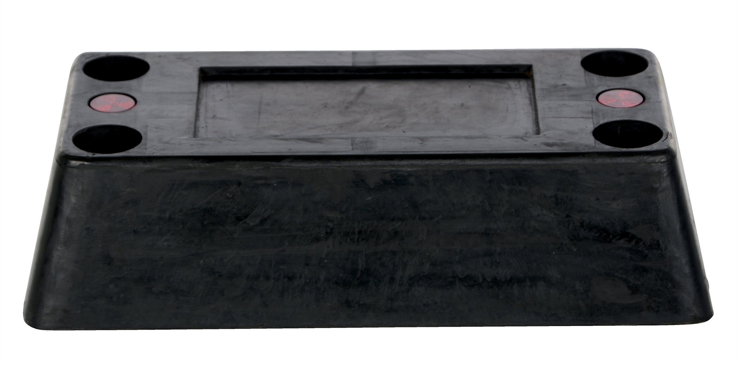12x24x6 Rectangle Rubber Bumper - Heavy Duty Shock Absorbing Bumpers for Boats, Trailers, and Industrial Equipment - Perfect for Marine, RV, and Warehouse Protection