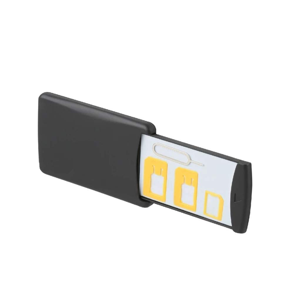 Universal SIM Card Holder & Memory Card Storage Box - Organize Micro, Nano, Standard SIM Cards - Portable Multi-SIM Organizer with Ejection Pin for Smartphones - Perfect for Travel, Business & Tech Enthusiasts
