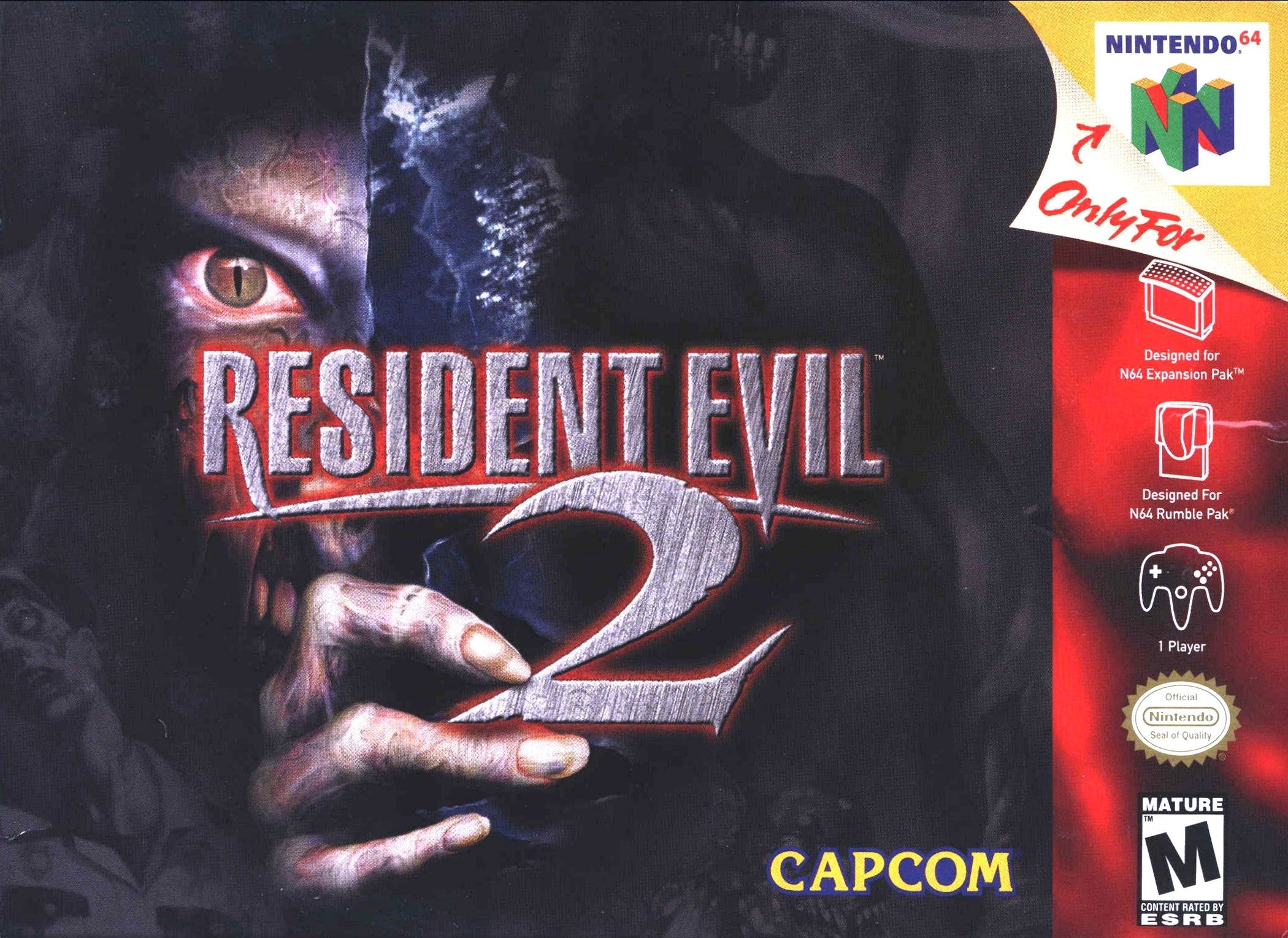 Used Resident Evil 2 N64 Video Game - Classic Survival Horror Game for Nintendo 64 Collectors & Retro Gaming Enthusiasts | Perfect for Horror Fans & Nostalgic Gaming Nights