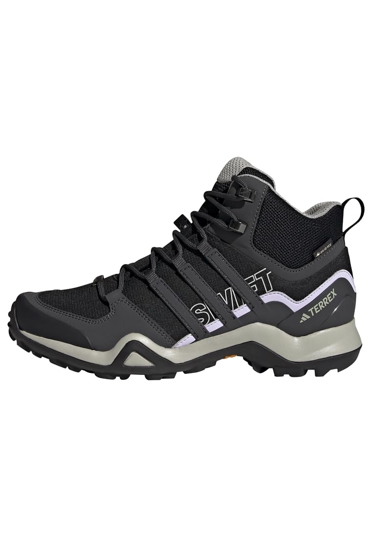 Adidas Terrex Swift R2 Mid Gore-Tex Waterproof Hiking Boots for Women - Lightweight Trail Shoes for Outdoor Trekking & Mountain Climbing