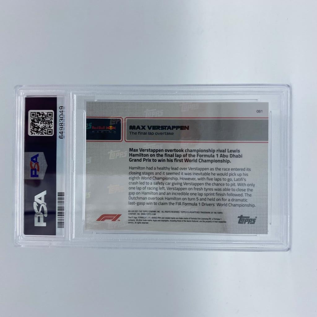 PSA 10 Graded 1974/99 The Final Lap Overtake #81 Racing Card - Rare Collectible for Sports Memorabilia & Racing Fans Display