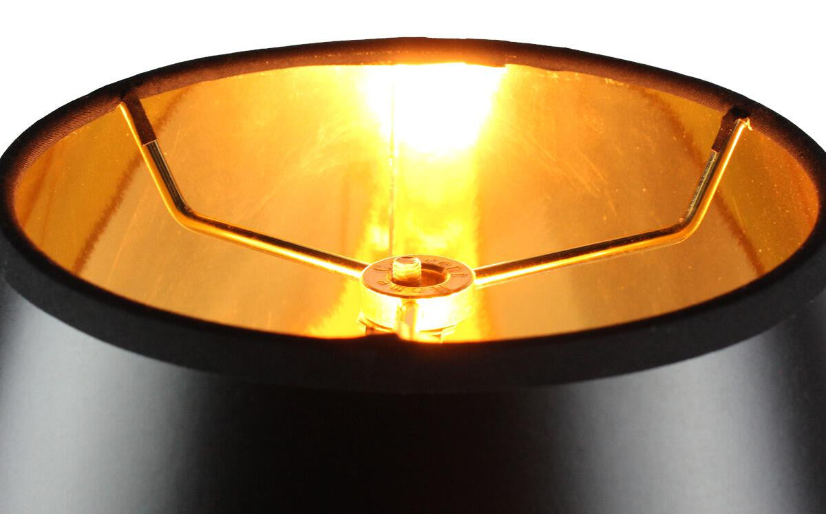 13W Plug-In Hanging Swag Pendant Light with Black/Gold Shade - Perfect for Kitchen Island, Dining Room, or Bedroom Lighting