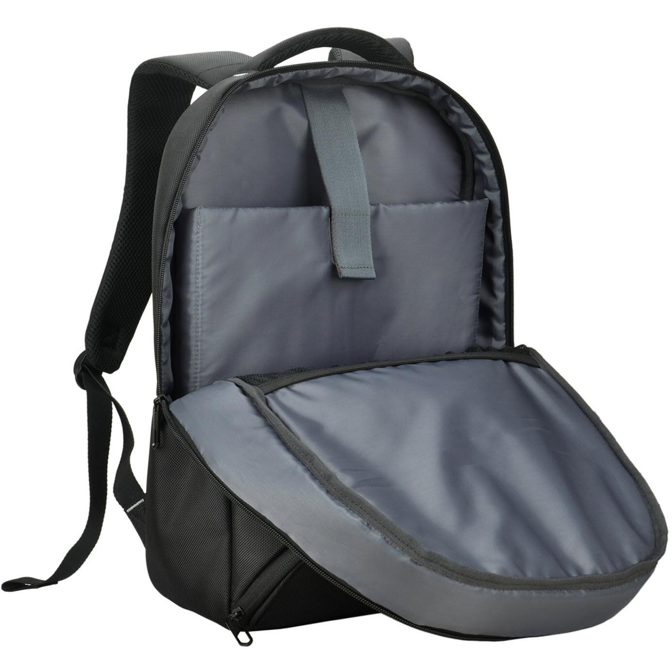 AGVA Traveller 22L 15.6 Inch Laptop Backpack for Men & Women - Lightweight Water-Resistant Business Travel Backpack with USB Charging Port (Black) - Perfect for Commuting, College, Airplane & Office Use