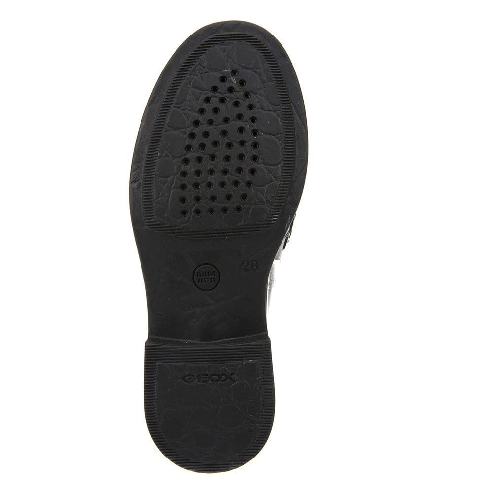 Geox Girls' Comfortable Leather Moccasin Shoes - Soft Sole Slip-On Loafers for School & Play | Perfect for Everyday Wear & Casual Outings