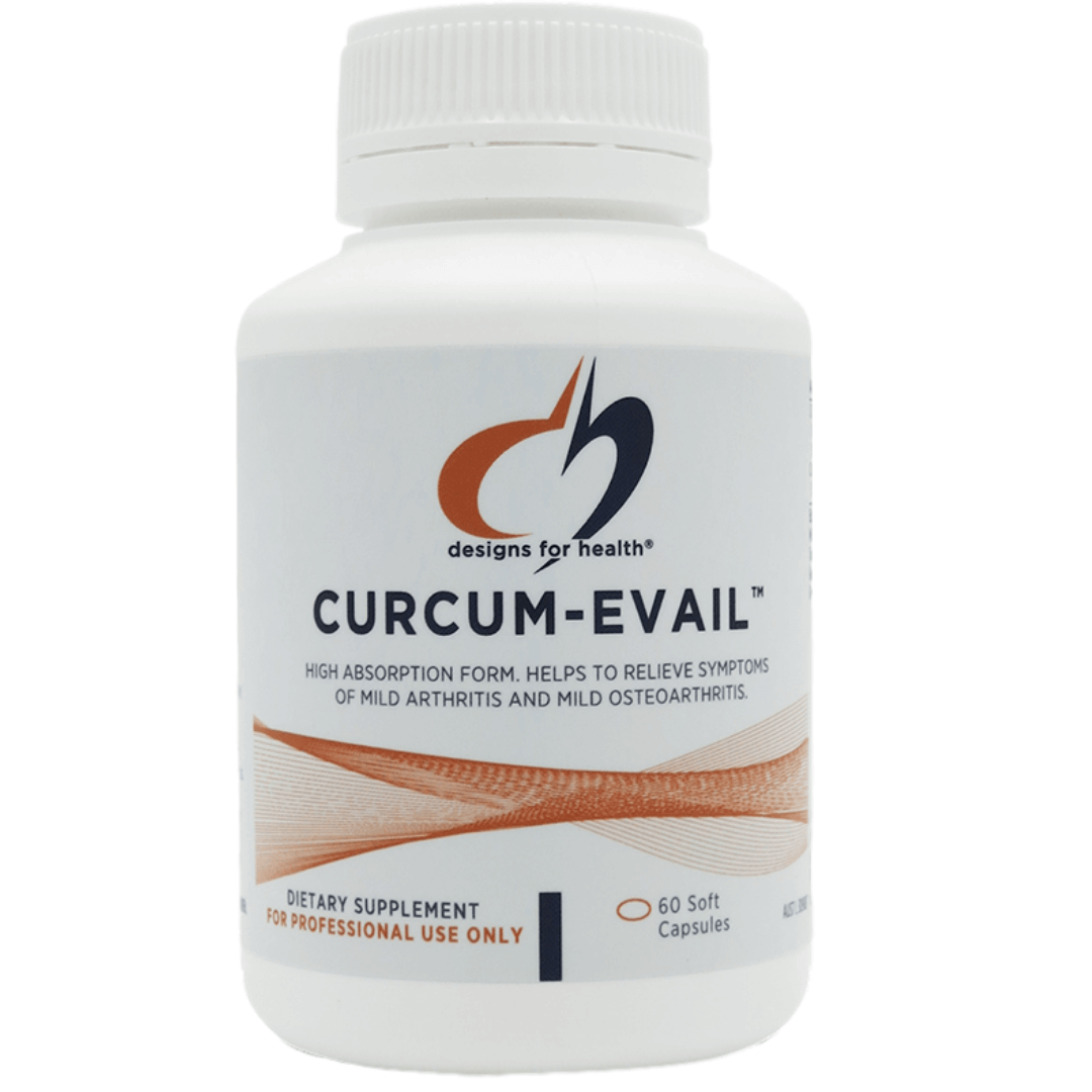 Designs For Health Curcum EVail - Premium Turmeric Supplement with Enhanced Absorption for Joint Support & Inflammation Relief - Ideal for Active Lifestyles & Wellness Routines