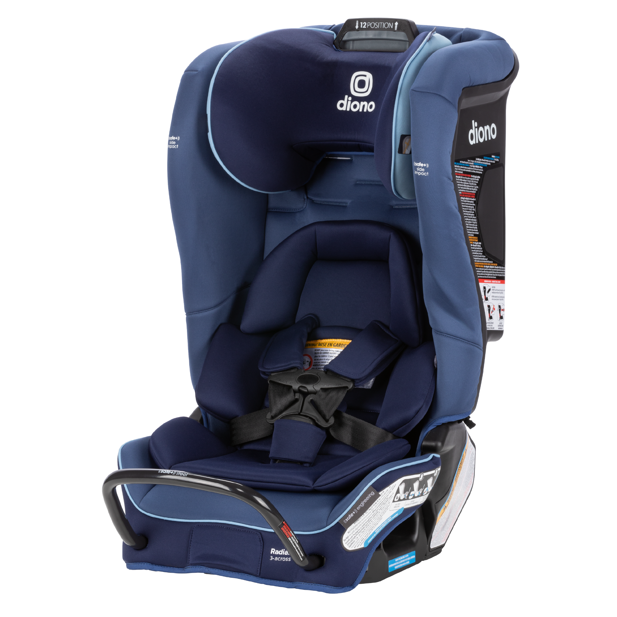 Diono Radian 3RXT SafePlus Convertible Car Seat - All-in-One Rear & Forward Facing Infant to Toddler Car Safety Seat with Steel Frame & Side Impact Protection - Perfect for Travel, Daily Commute & Family Road Trips