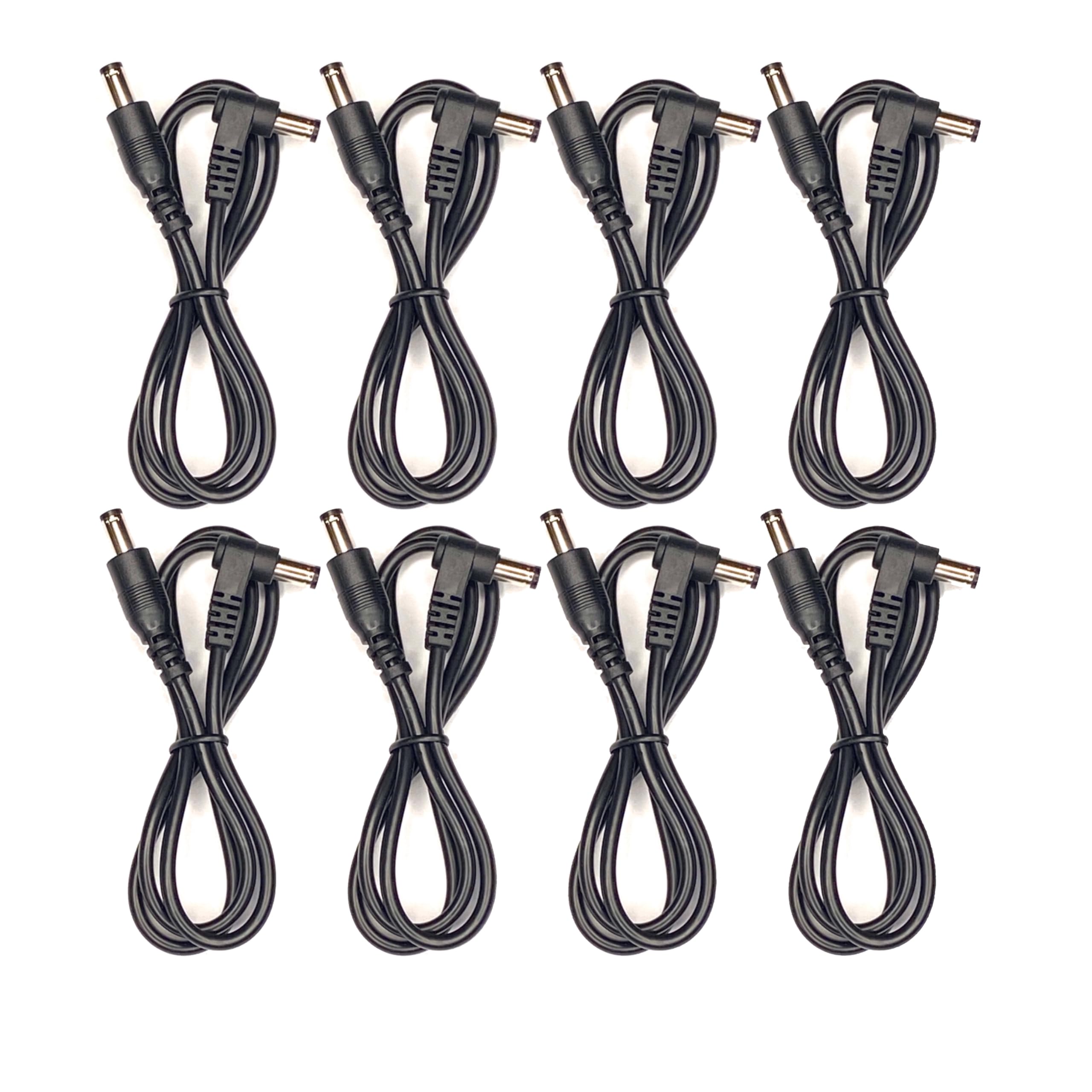 8-Pack Guitar Effects Pedal Power Cables - Compatible with Voodoo Labs Pedal Power Supply - Perfect for Guitarists & Musicians On Stage or in Studio